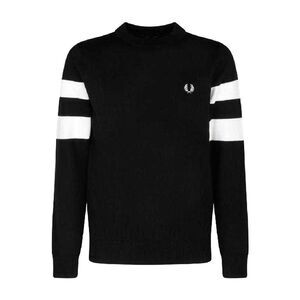 Fred Perry Unisex Adult Twin Tipped Sweater / Black